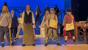 students performing the play